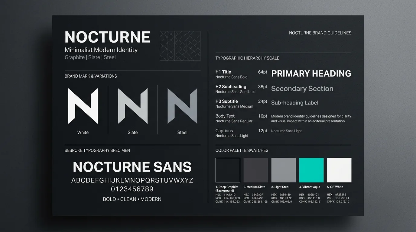 Brand Identity Guidelines and Type Specimen
