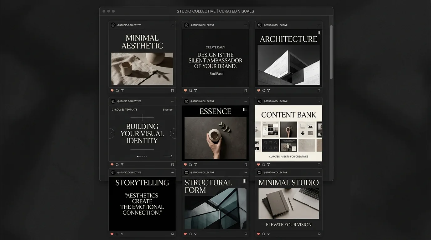 Curated 30-Day Social Media Grid